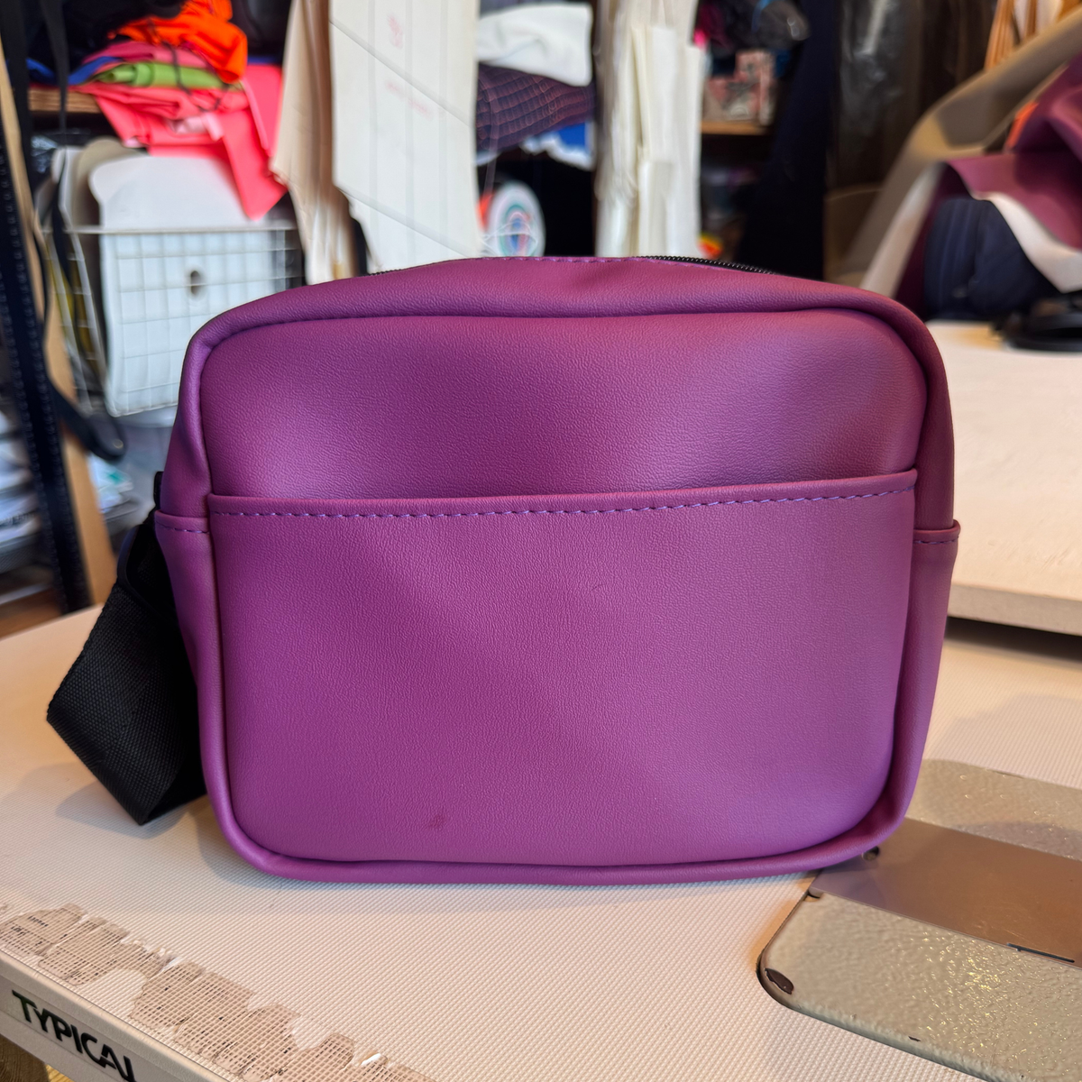 Purple Faux Leather Fabric Just In!