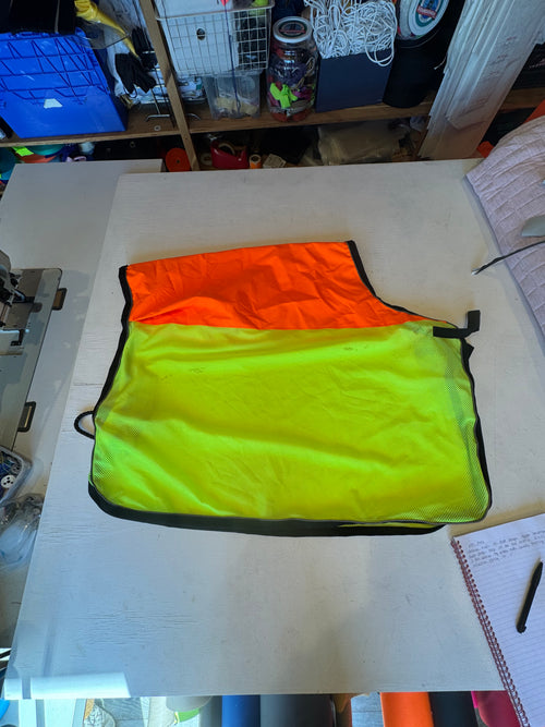 Dry Top Neon/Flourescent Orange & Yellow Quarter Sheet