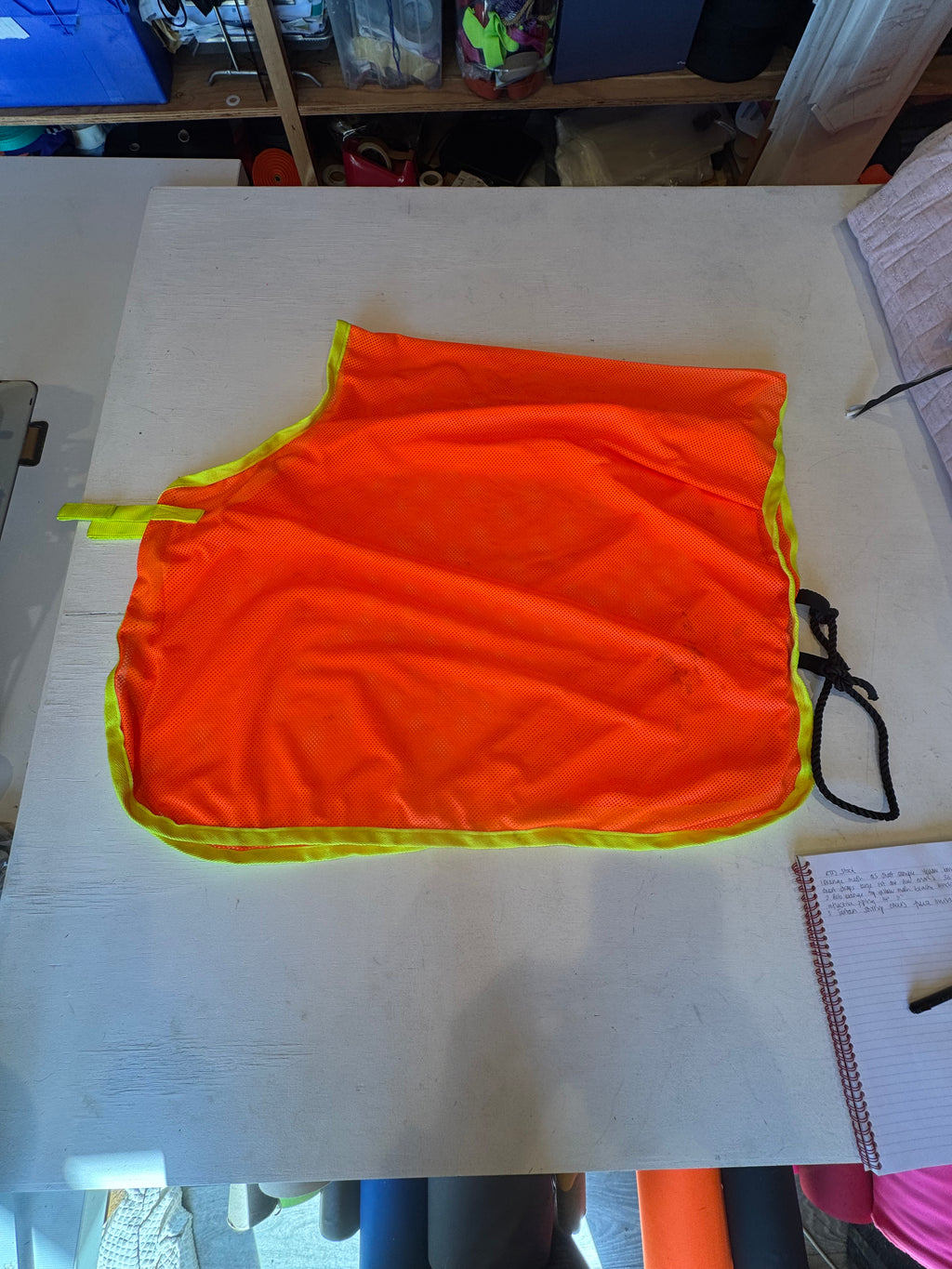 Neon/Flourescent Orange Mesh Quarter Sheet