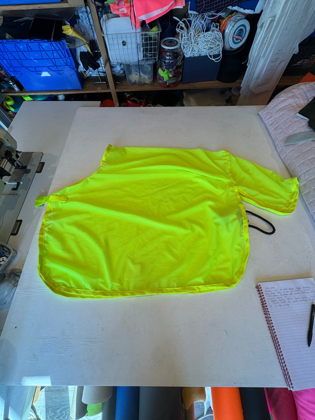 Neon/Flourescent Yellow Mesh Quarter Sheet