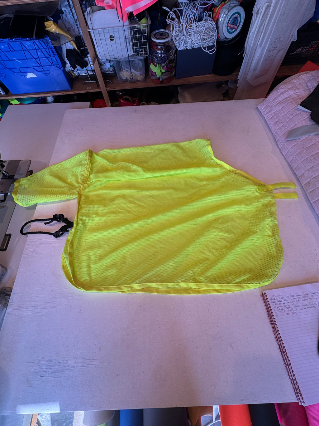 Neon/Flourescent Yellow Mesh Quarter Sheet
